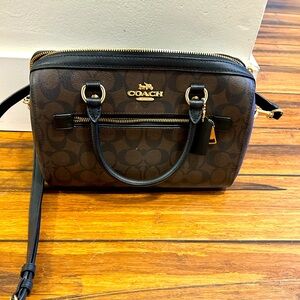 Coach Rowan Satchel in Signature Canvas with matching wristlet